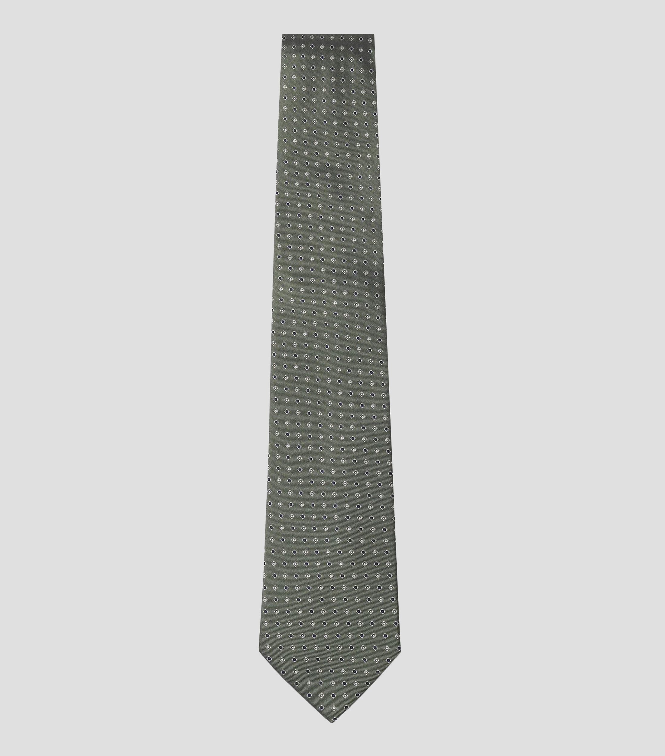 Corbata ancha en seda con estampado